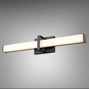 24 in. Matte Black LED Vanity Light Bar , Warm White